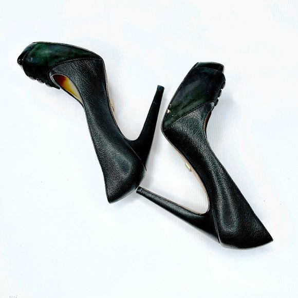 L.A.M.P. FEN Gwen Stefani Button Stiletto Heels Sz - Picture 11 of 15